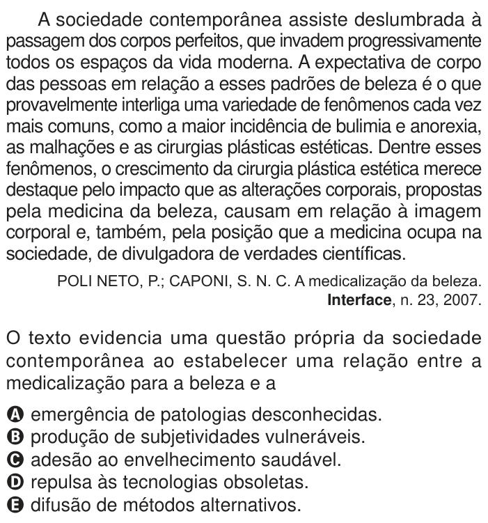 Questão 60 no caderno Azul do ENEM PPL 2024