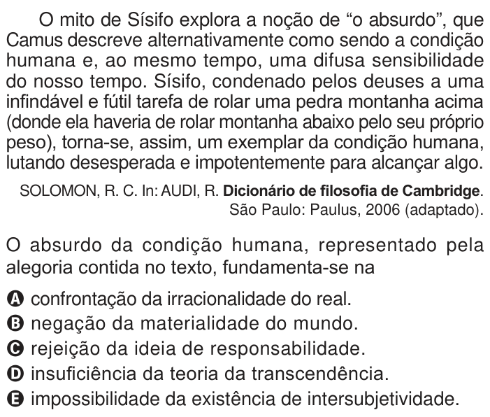 Questão 88 no caderno Azul do ENEM PPL 2024