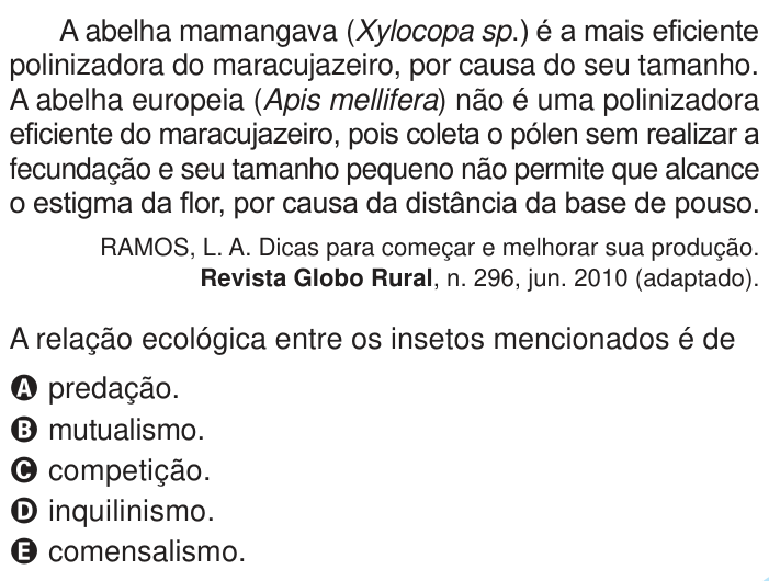 Questão 99 no caderno Azul do ENEM PPL 2024