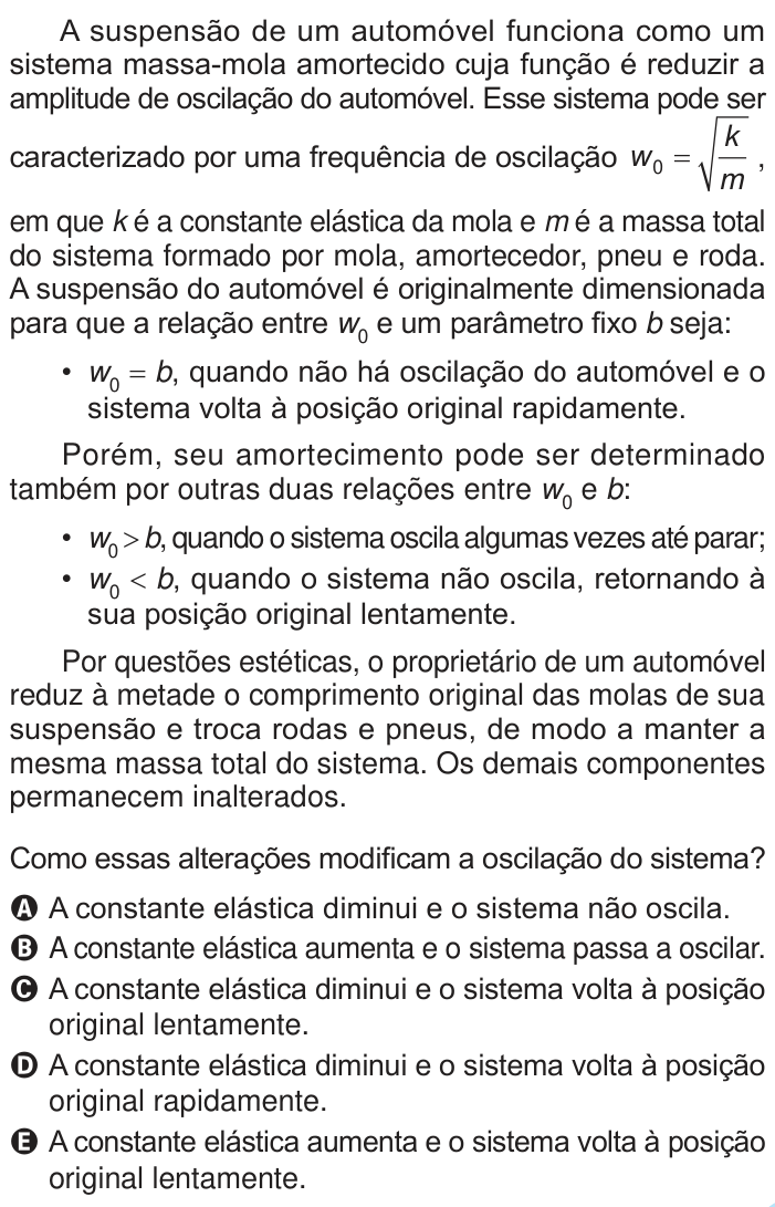 Questão 104 no caderno Azul do ENEM PPL 2024