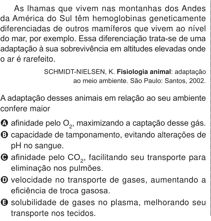 Questão 111 no caderno Azul do ENEM PPL 2024