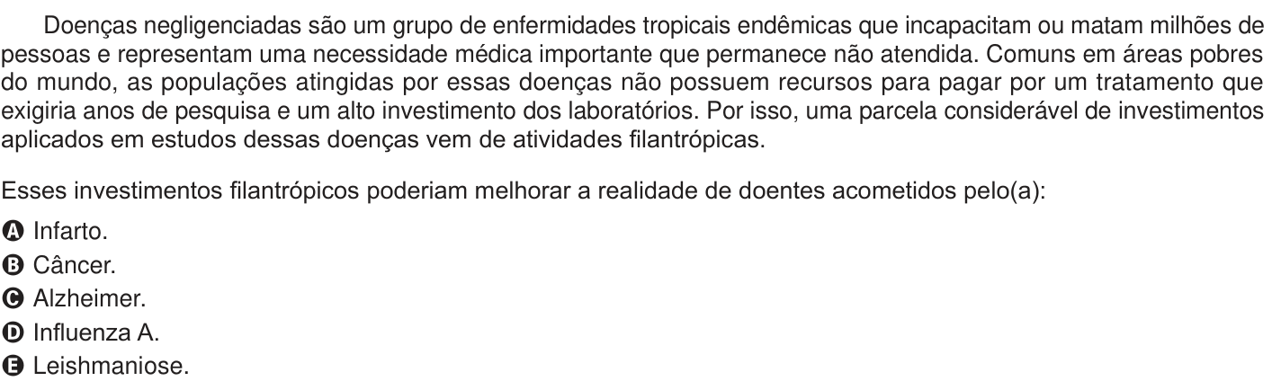 Questão 120 no caderno Azul do ENEM PPL 2024