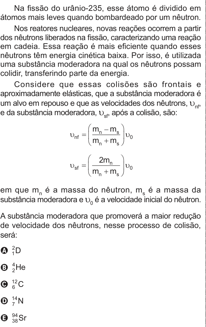 Questão 126 no caderno Azul do ENEM PPL 2024