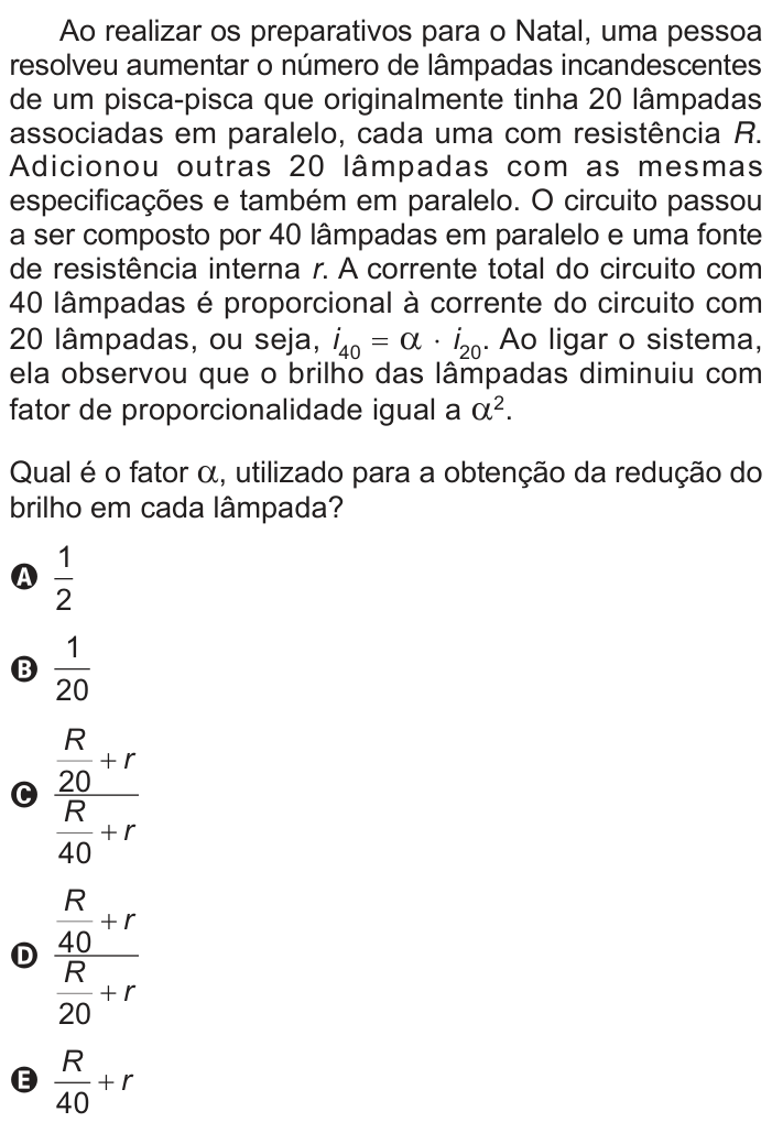 Questão 128 no caderno Azul do ENEM PPL 2024