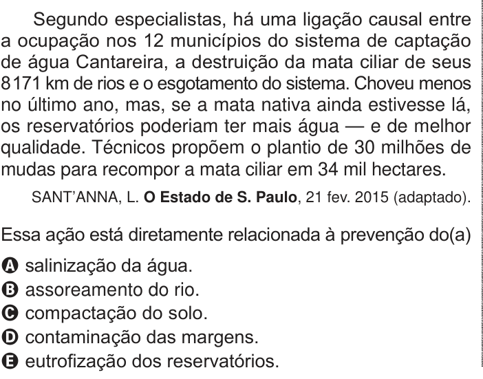 Questão 132 no caderno Azul do ENEM PPL 2024