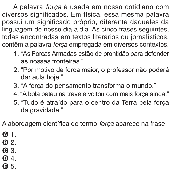 Questão 133 no caderno Azul do ENEM PPL 2024