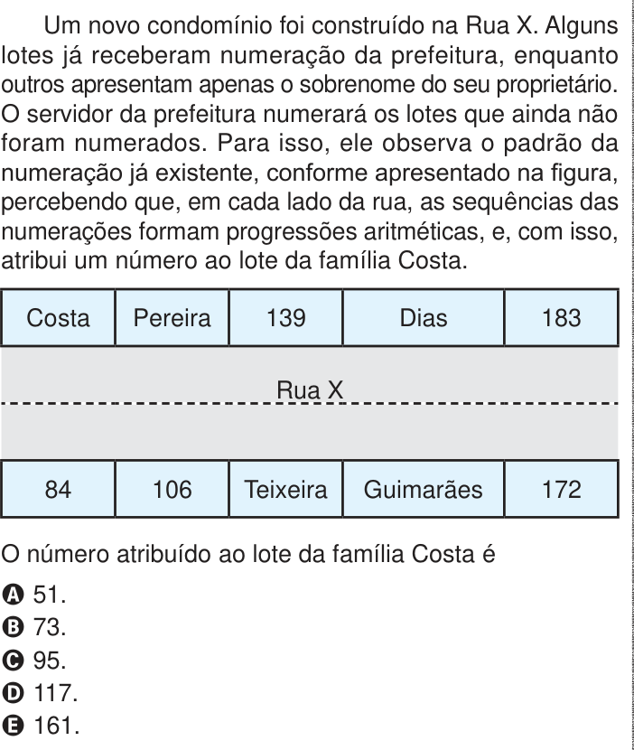 Questão 136 no caderno Azul do ENEM PPL 2024