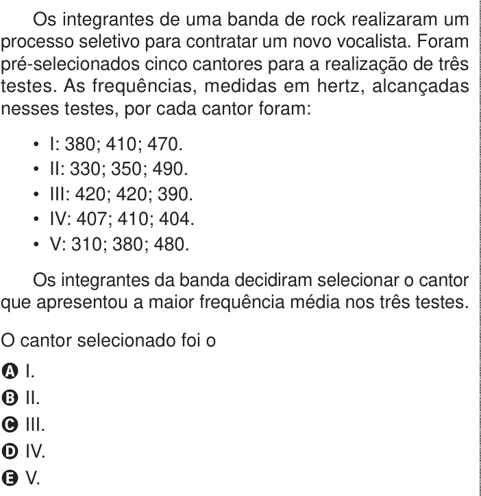Questão 137 no caderno Azul do ENEM PPL 2024