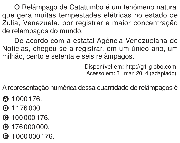 Questão 139 no caderno Azul do ENEM PPL 2024