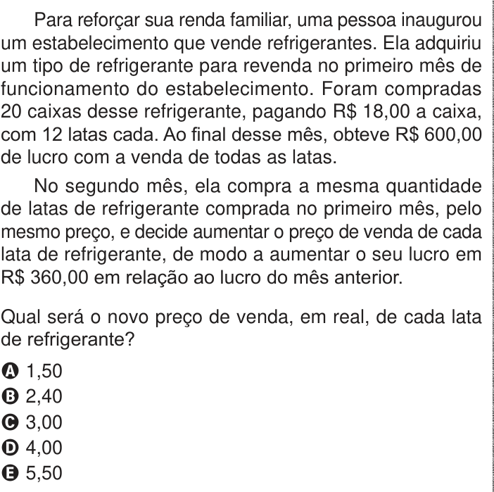 Questão 141 no caderno Azul do ENEM PPL 2024