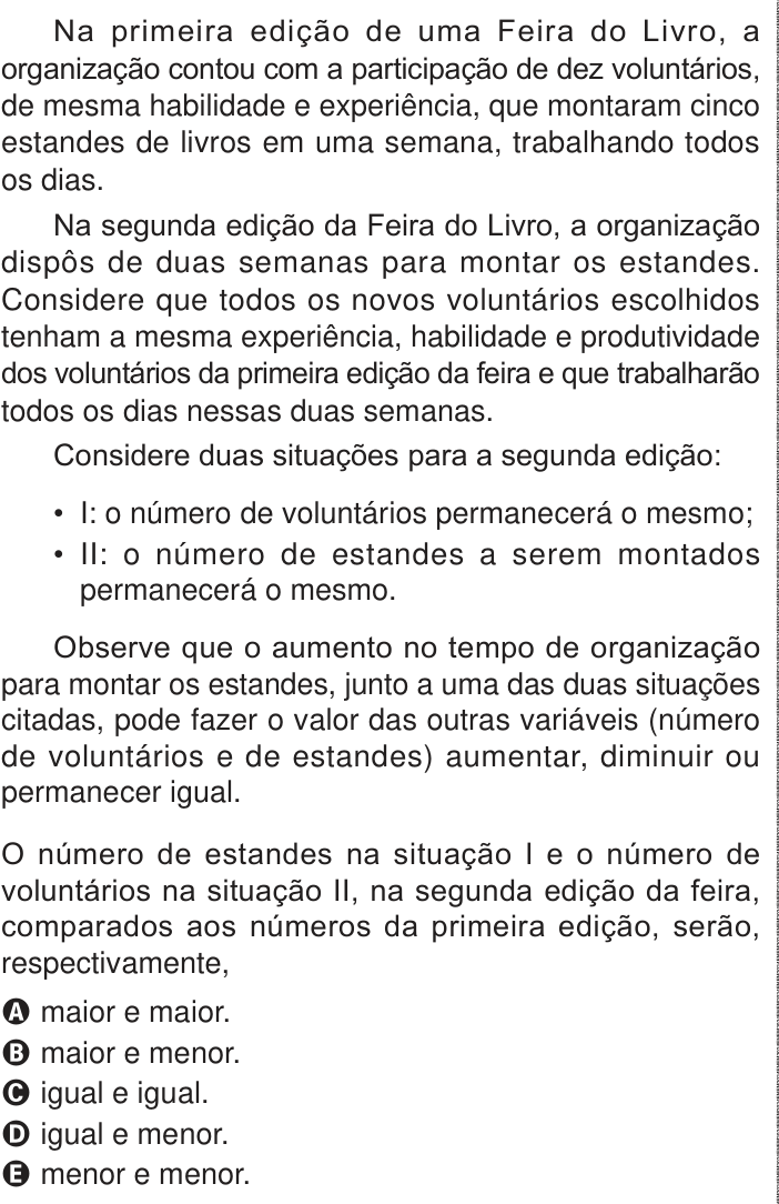 Questão 148 no caderno Azul do ENEM PPL 2024