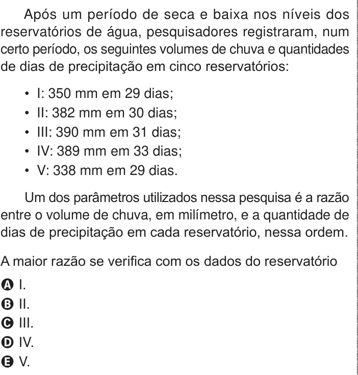 Questão 159 no caderno Azul do ENEM PPL 2024