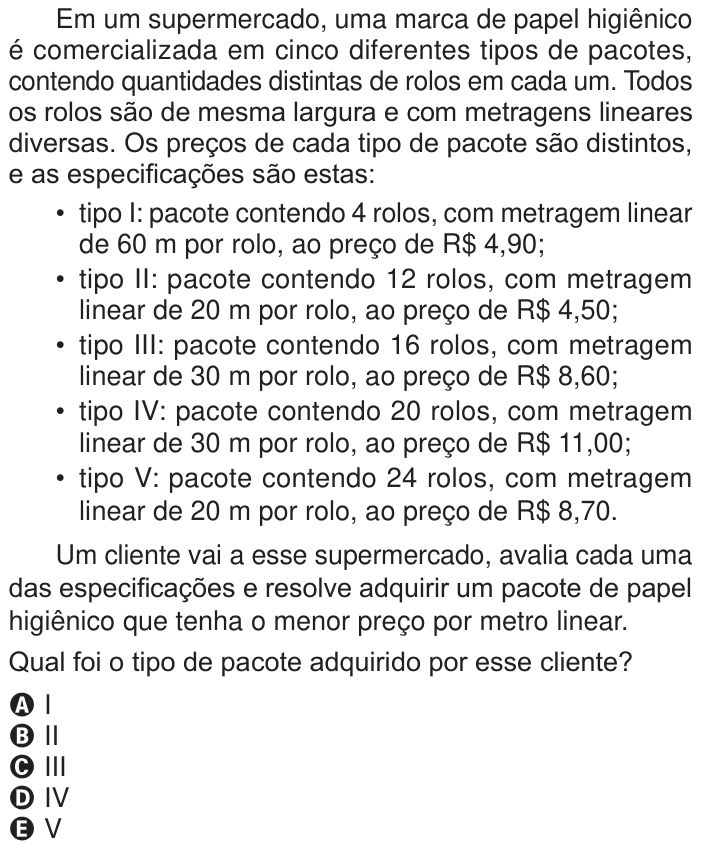 Questão 162 no caderno Azul do ENEM PPL 2024