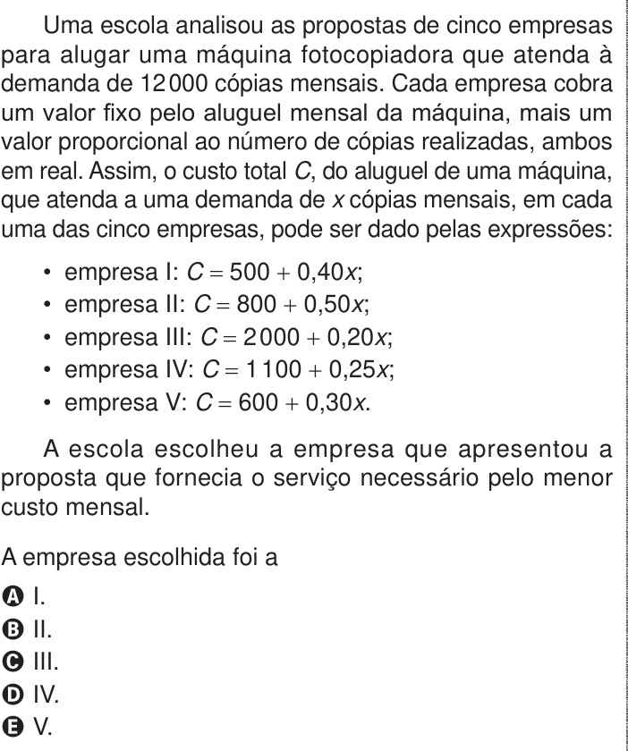 Questão 163 no caderno Azul do ENEM PPL 2024
