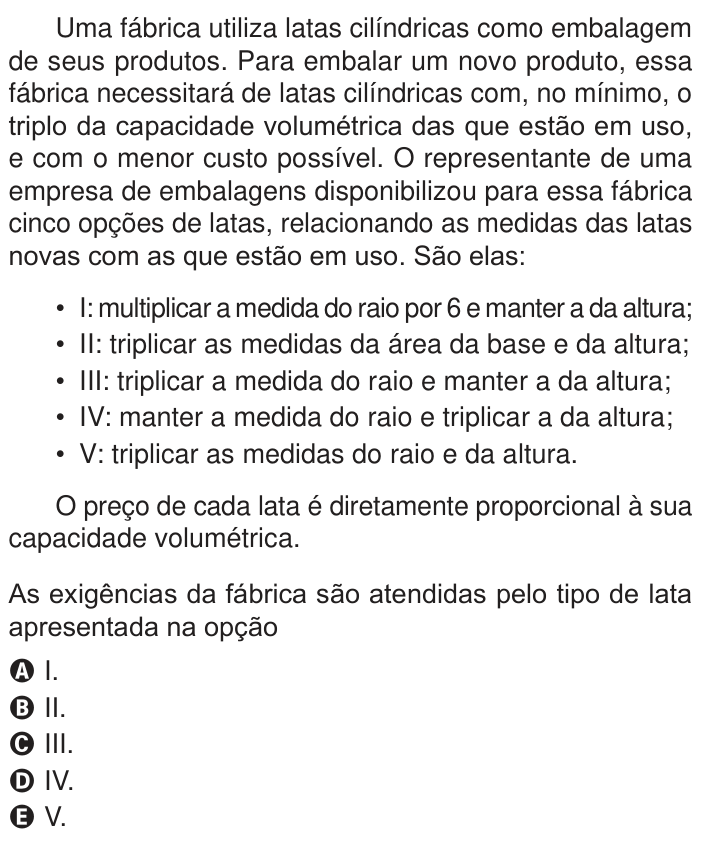 Questão 172 no caderno Azul do ENEM PPL 2024
