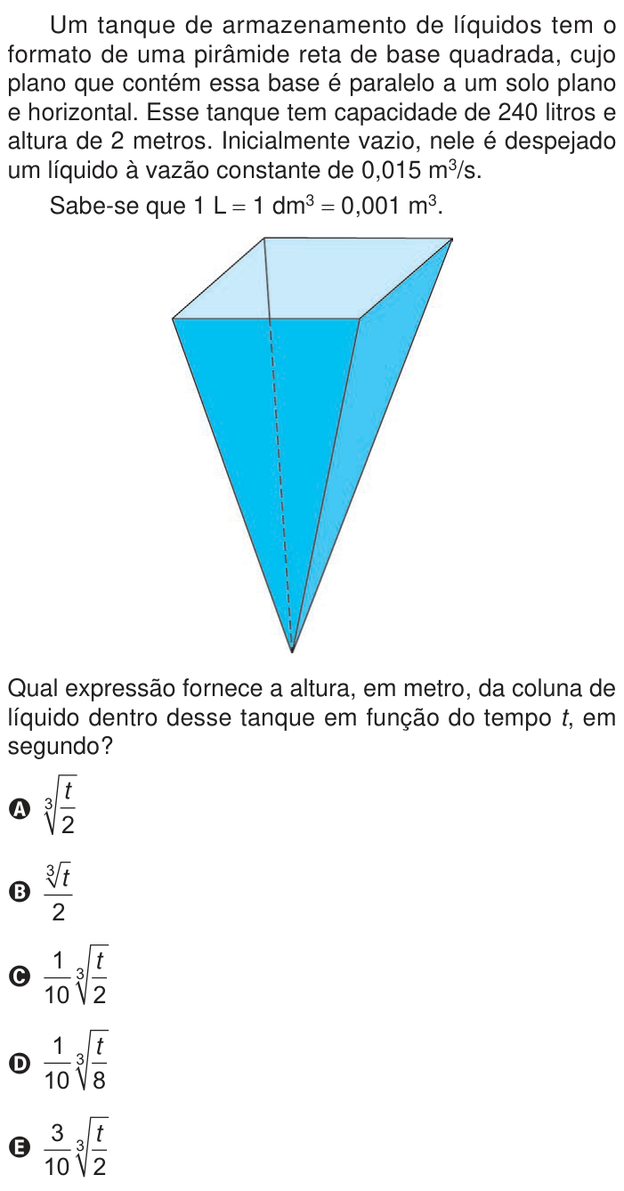 Questão 179 no caderno Azul do ENEM PPL 2024