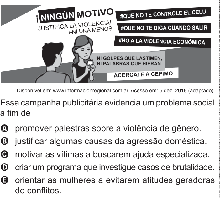 Questão 3 no caderno Azul do ENEM PPL 2022