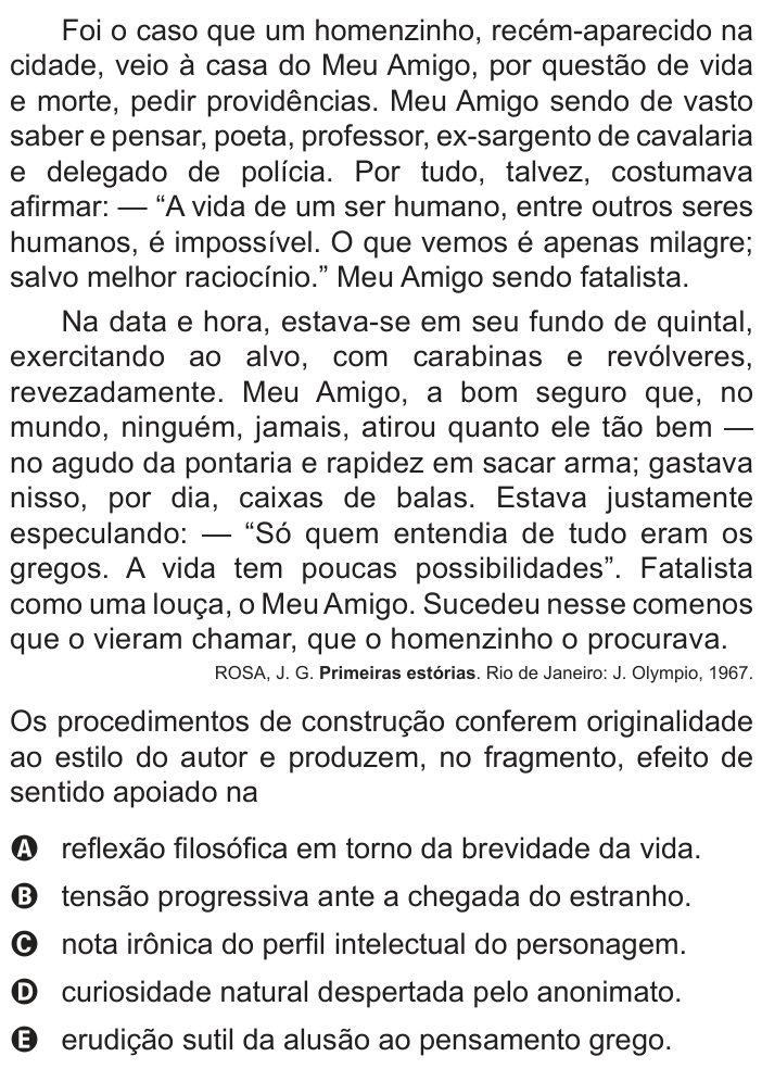 Questão 17 no caderno Azul do ENEM PPL 2022