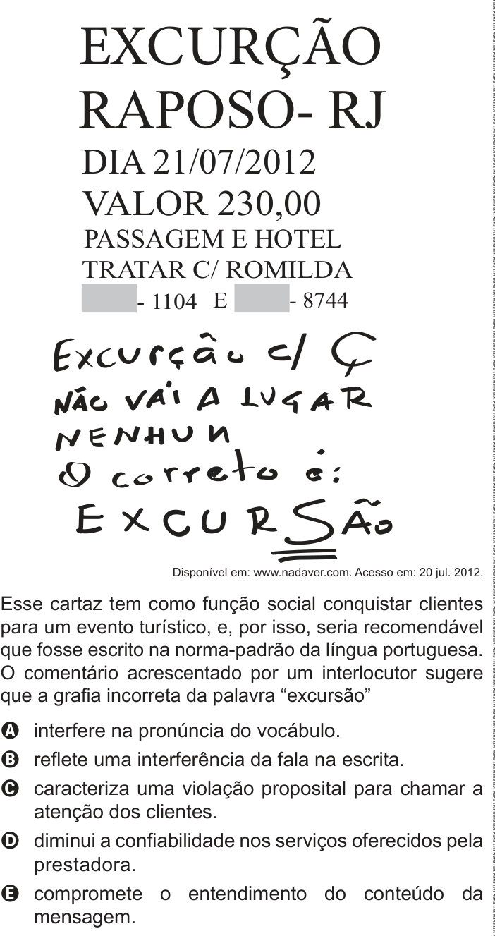 Questão 29 no caderno Azul do ENEM PPL 2022