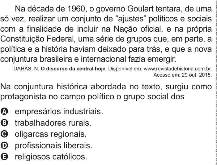 Questão 50 no caderno Azul do ENEM PPL 2022