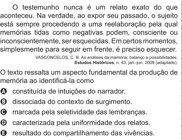 Questão 68 no caderno Azul do ENEM PPL 2022