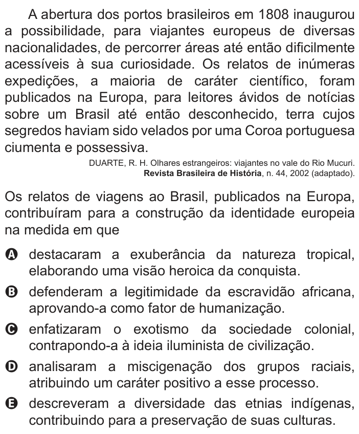 Questão 85 no caderno Azul do ENEM PPL 2022