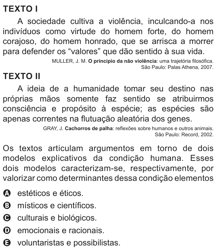 Questão 88 no caderno Azul do ENEM PPL 2022