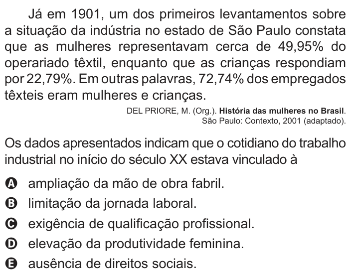 Questão 89 no caderno Azul do ENEM PPL 2022