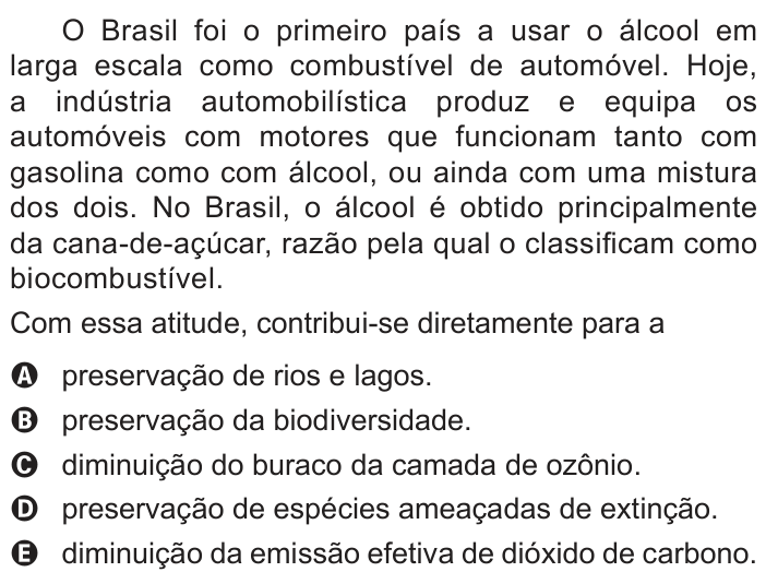 Questão 96 no caderno Azul do ENEM PPL 2022
