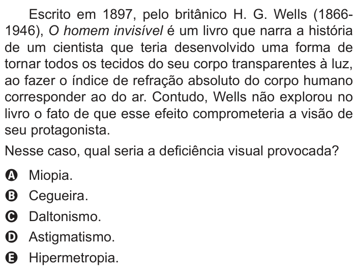 Questão 99 no caderno Azul do ENEM PPL 2022