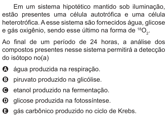 Questão 116 no caderno Azul do ENEM PPL 2022