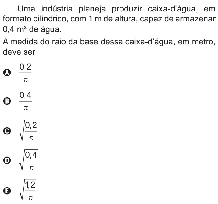 Questão 141 no caderno Azul do ENEM PPL 2022