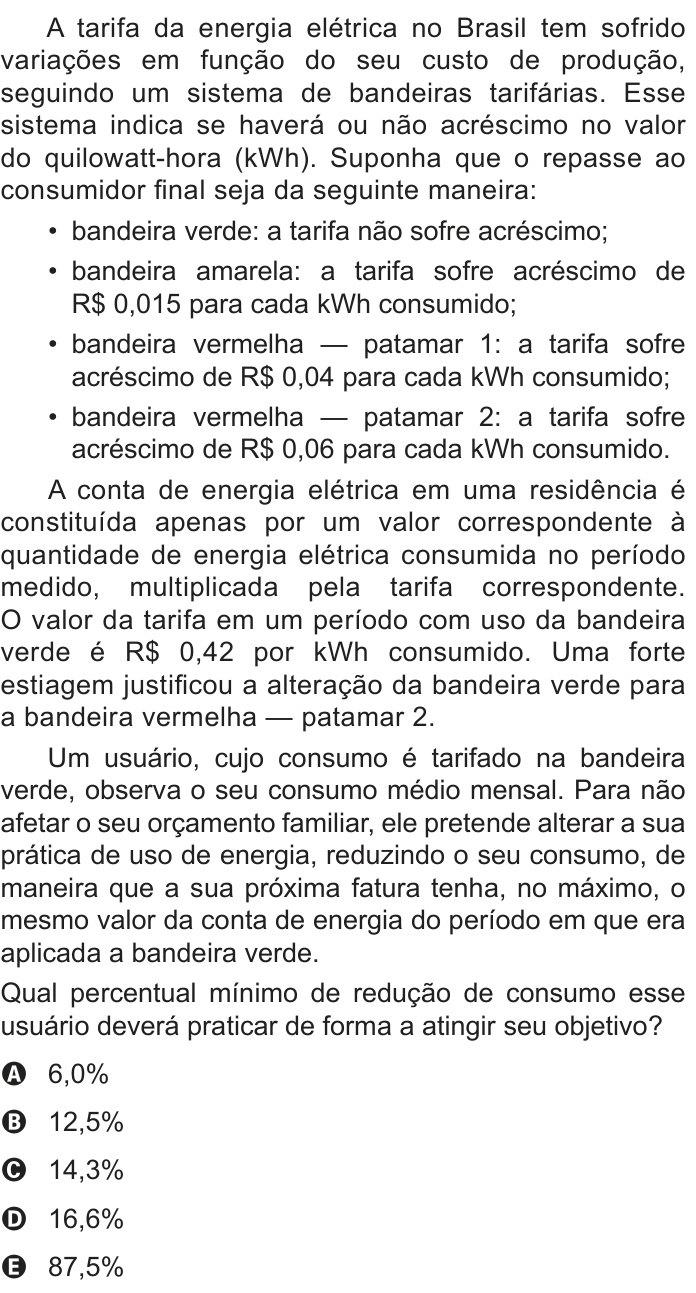 Questão 154 no caderno Azul do ENEM PPL 2022