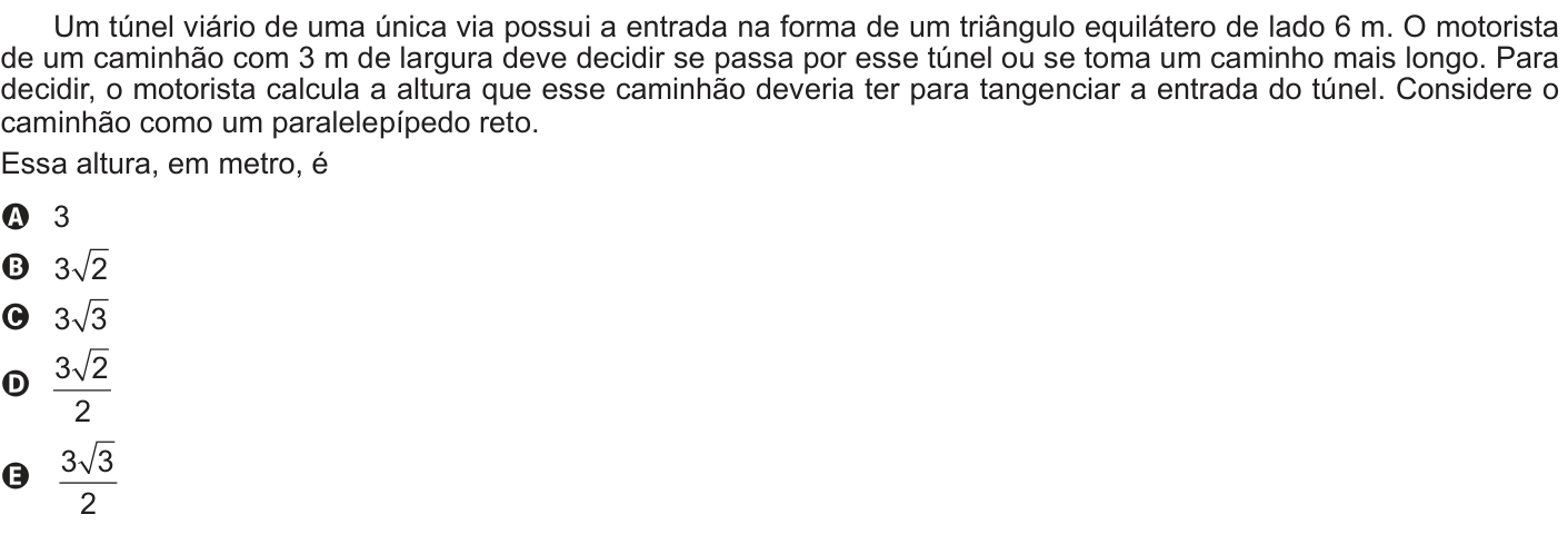 Questão 159 no caderno Azul do ENEM PPL 2022