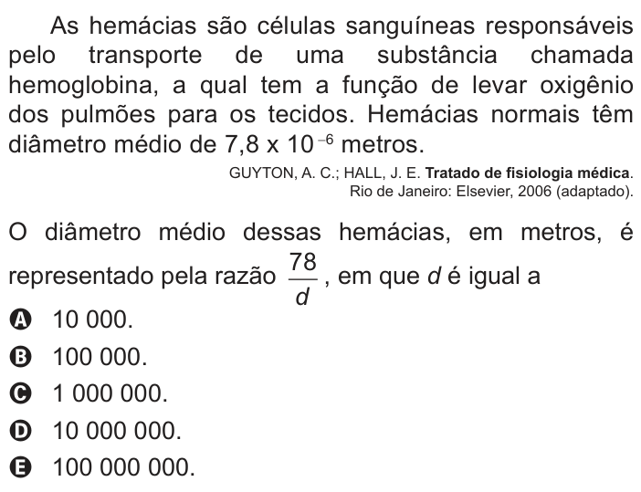 Questão 161 no caderno Azul do ENEM PPL 2022