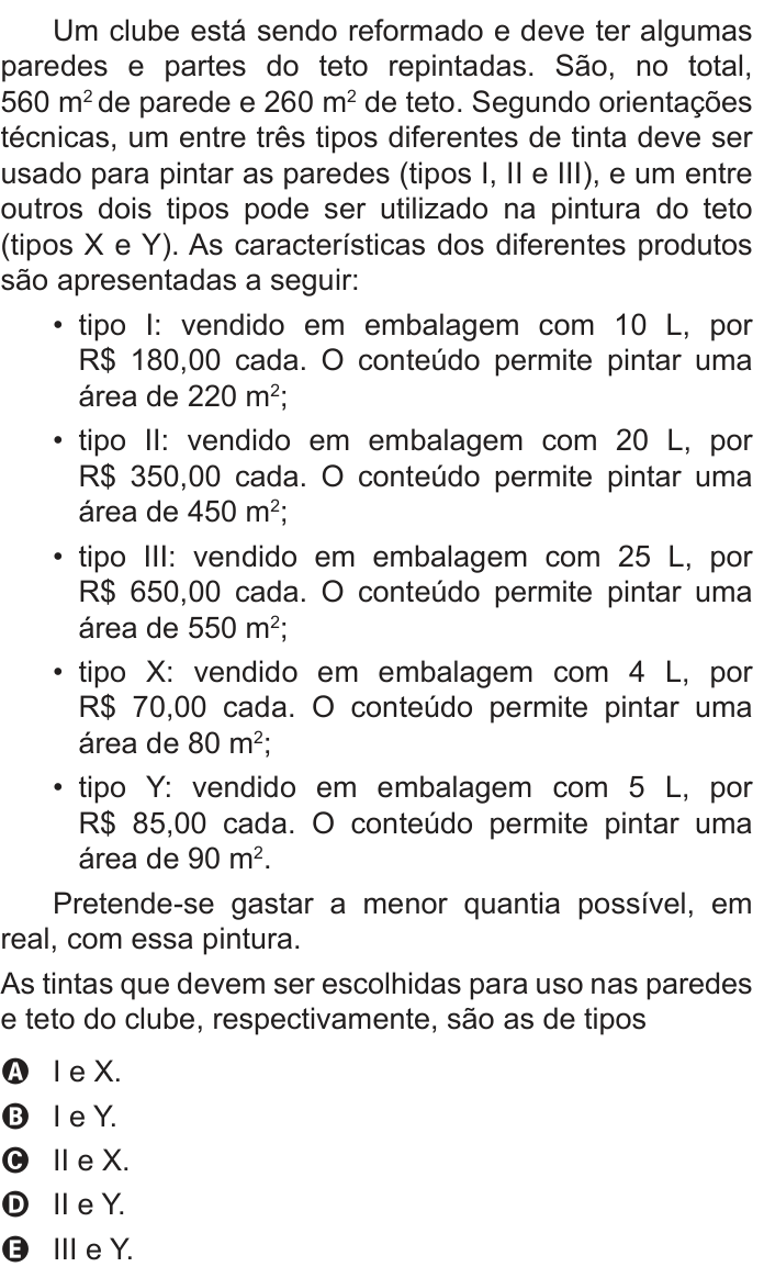 Questão 163 no caderno Azul do ENEM PPL 2022