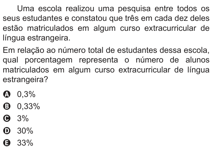 Questão 165 no caderno Azul do ENEM PPL 2022