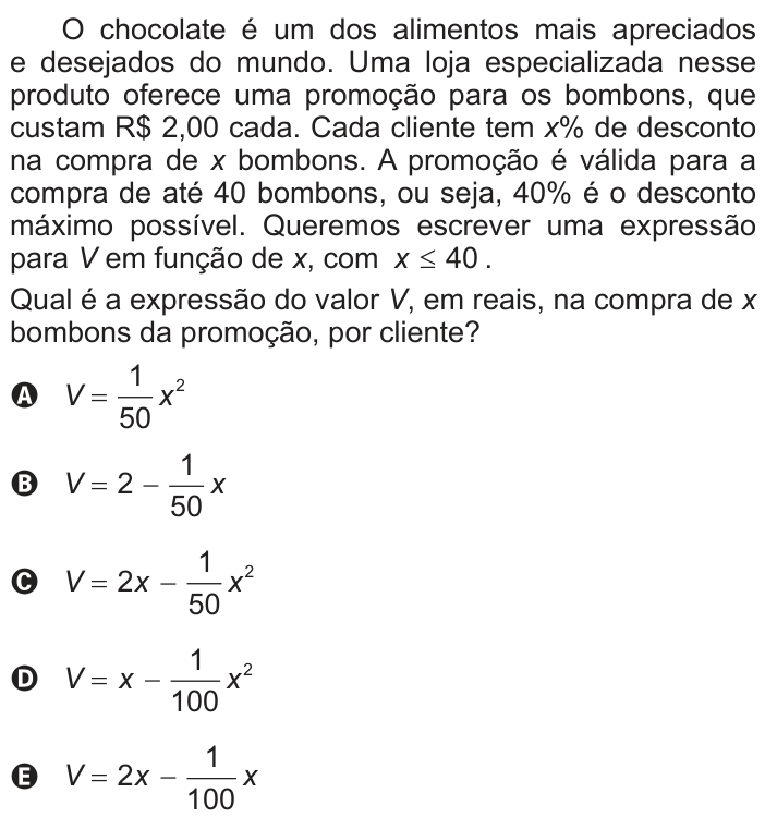 Questão 171 no caderno Azul do ENEM PPL 2022