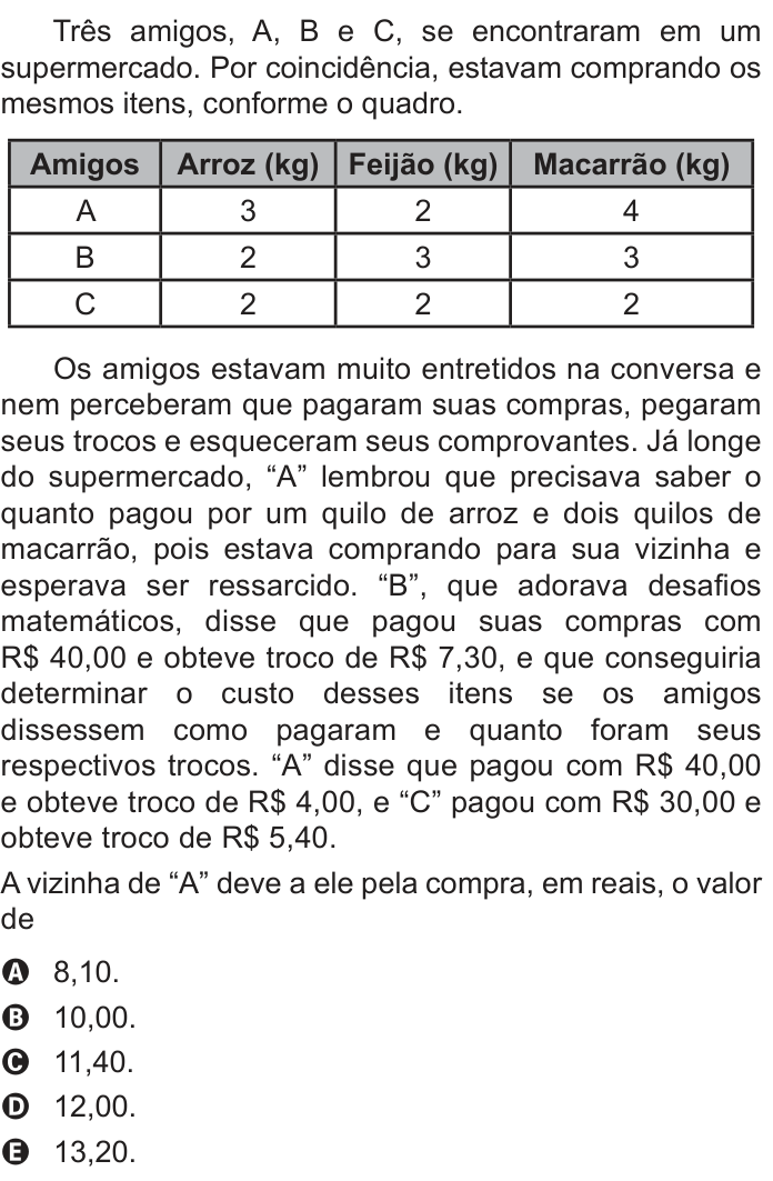 Questão 173 no caderno Azul do ENEM PPL 2022