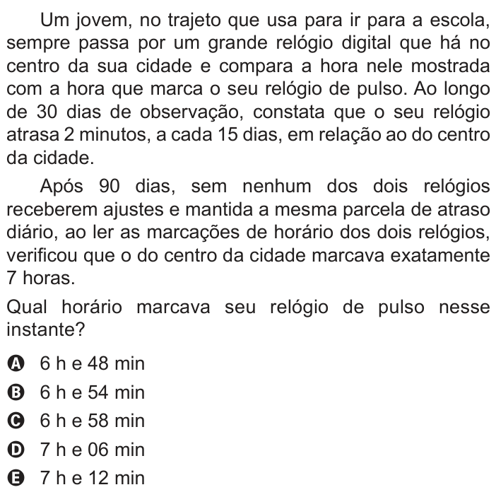 Questão 177 no caderno Azul do ENEM PPL 2022