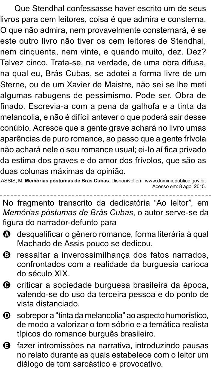 Questão 10 no caderno Azul do ENEM PPL 2023