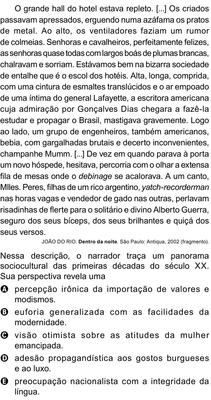 Questão 18 no caderno Azul do ENEM PPL 2023