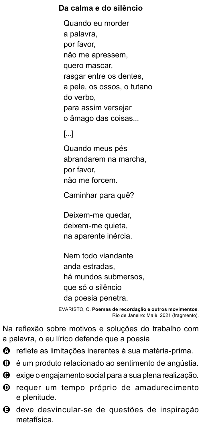Questão 45 no caderno Azul do ENEM PPL 2023