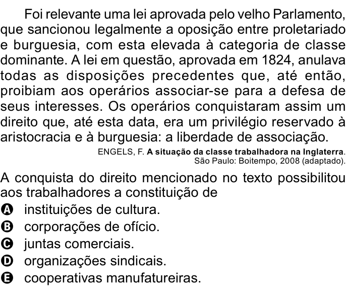 Questão 52 no caderno Azul do ENEM PPL 2023