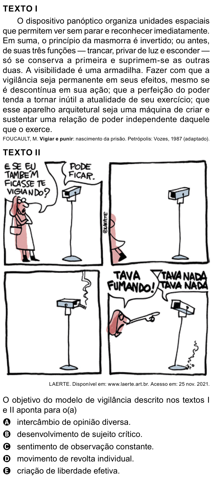 Questão 58 no caderno Azul do ENEM PPL 2023
