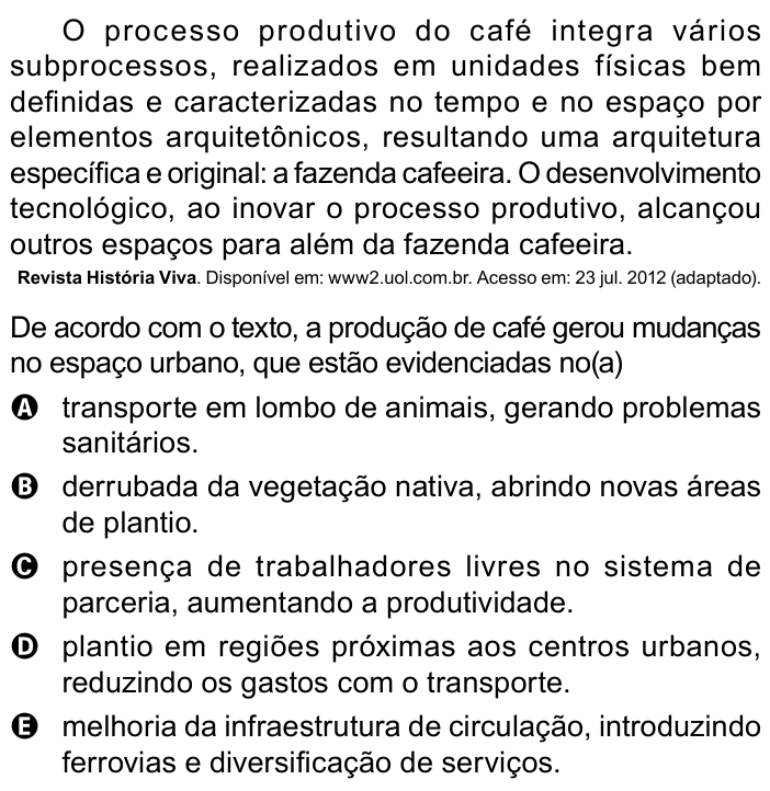 Questão 62 no caderno Azul do ENEM PPL 2023