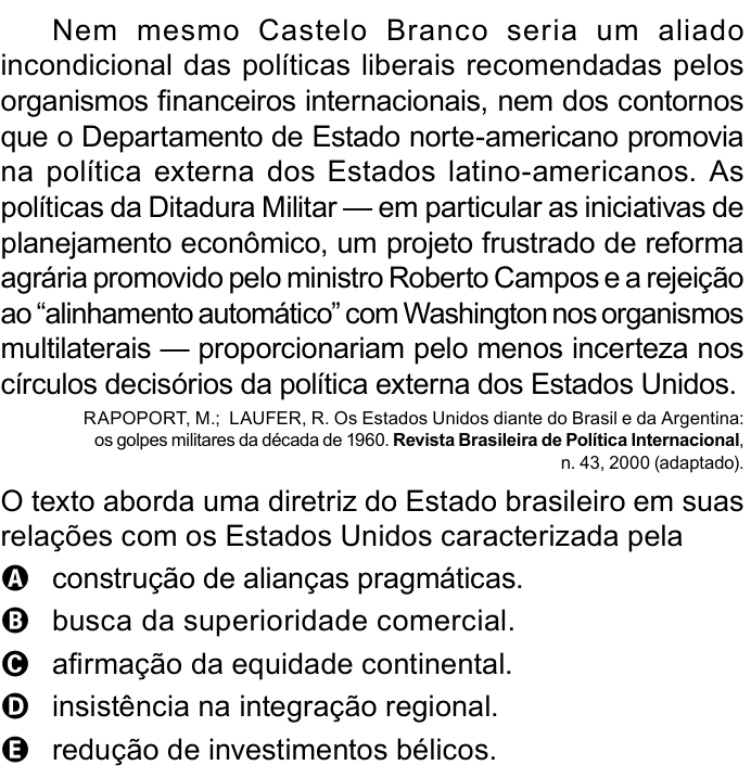 Questão 65 no caderno Azul do ENEM PPL 2023