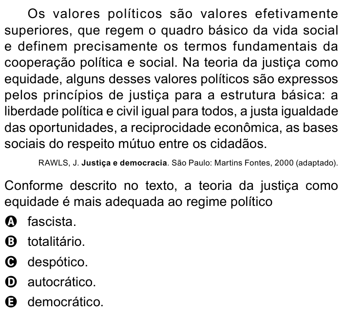 Questão 81 no caderno Azul do ENEM PPL 2023