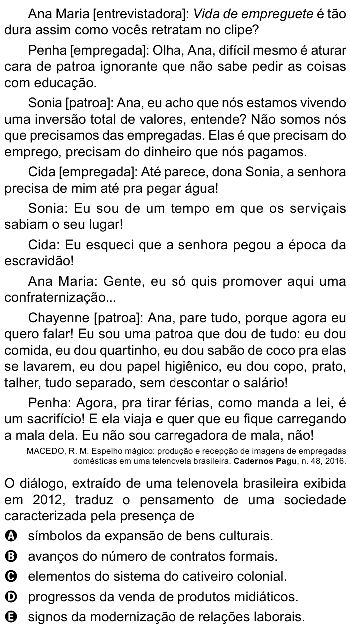Questão 84 no caderno Azul do ENEM PPL 2023