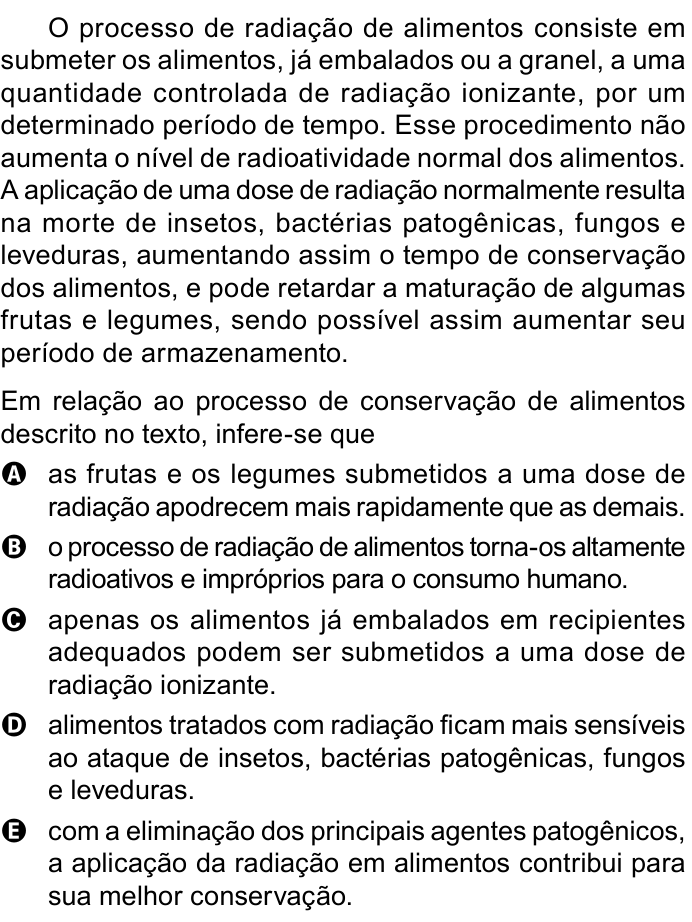 Questão 99 no caderno Azul do ENEM PPL 2023